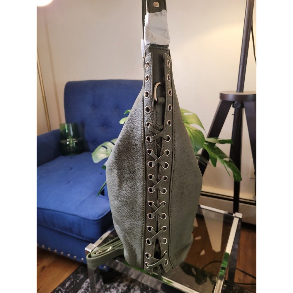 Beautiful Olive Green Boho Shoulder Bag- Slight Imperfections See Description - Picture 2 of 16